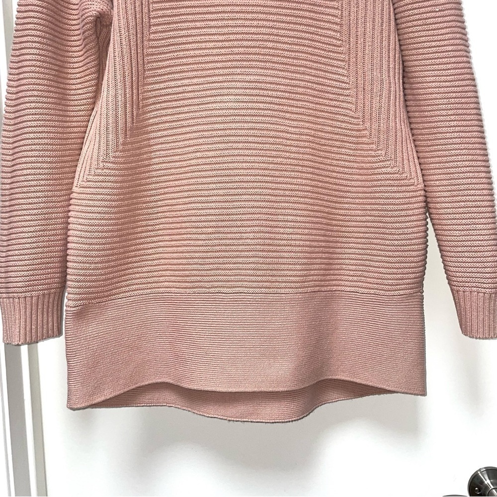 Vince Camuto Soft Knit Dusty Rose Cowl Neck Sweater Oversized Size Small - Picture 5 of 11